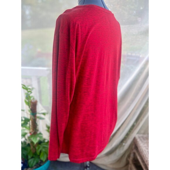 Athletic Works 2XL XXL Red and Black Heathered Shirt - Picture 2 of 5